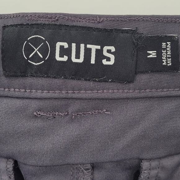 Cuts Grey AO Jogger Flat Front Slim Tapered Athleisure Mens Pants size medium - Picture 3 of 13